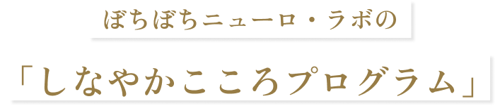 ぼちぼちニューロ・ラボのサポート内容